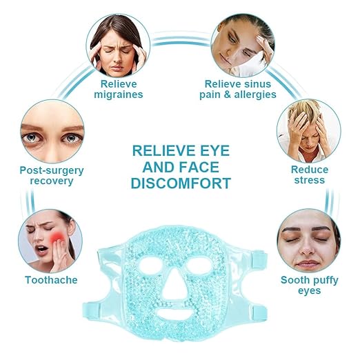 ICE Face Mask Cold Face Eye Masks Cooling Face Mask