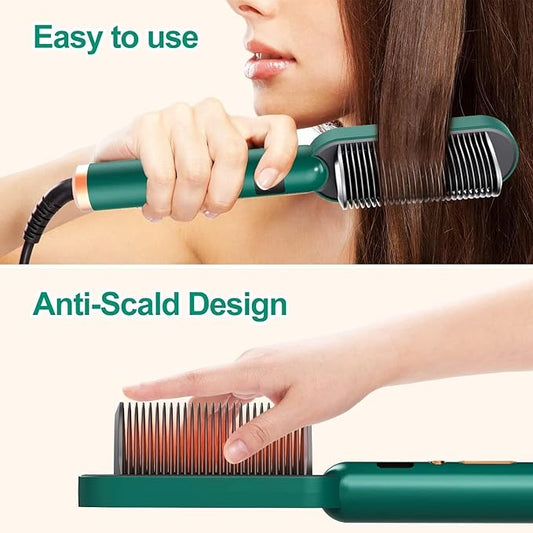 HAIR STRAIGHTNER COMB BRUSH