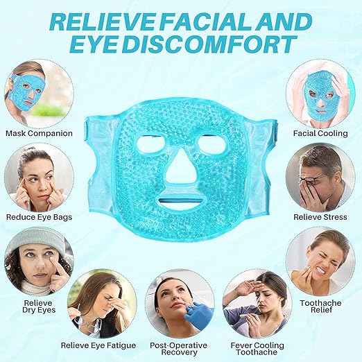 ICE Face Mask Cold Face Eye Masks Cooling Face Mask